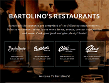 Tablet Screenshot of bartolinosrestaurants.com